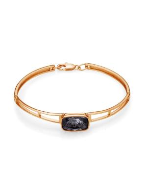 Браслет бижутерия, покрытие - золочение, вставка - ювелирное стекло европейской огранки