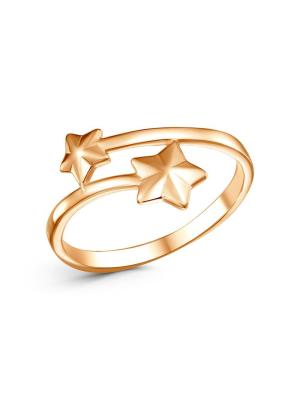 Кольцо бижутерия, покрытие - золочение, без вставок