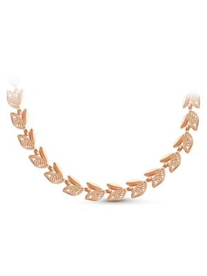 Колье бижутерия, покрытие - золочение, без вставок