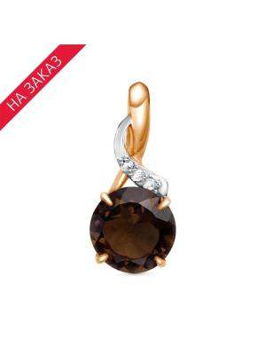 Подвеска серебро 925 пробы, покрытие - золочение, выборочное родирование