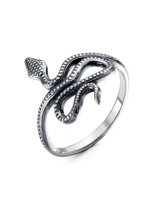 Кольцо бижутерия, покрытие - серебрение с оксидированием, без вставок