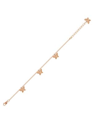 Браслет серебро 925 пробы, покрытие - золочение, без вставок