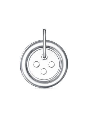 Подвеска бижутерия, покрытие - платинирование, без вставок