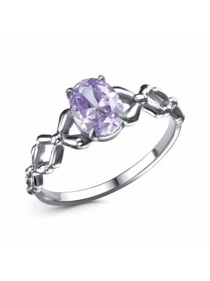 Кольцо бижутерия, покрытие - серебрение с оксидированием, вставка - фианит (недрагоценный камень)