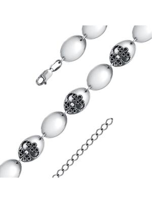 Браслет серебро 925 пробы, покрытие - оксидирование, без вставок