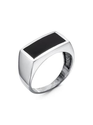 Кольцо бижутерия, покрытие - серебрение с оксидированием, отделка - эмаль, без вставок