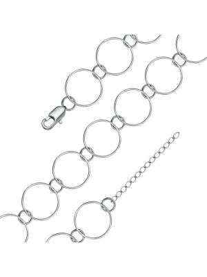 Браслет бижутерия, покрытие - платинирование, без вставок