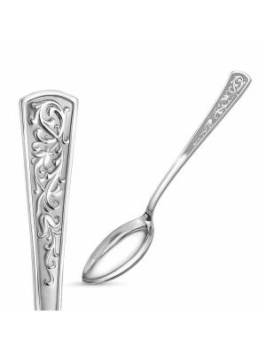 Ложка столовая "стиль" серебро 925 пробы, покрытие - оксидирование, без вставок