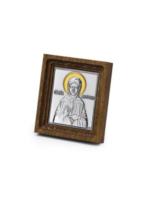 Икона бижутерия, покрытие - серебрение с оксидированием, выборочное золочение, без вставок