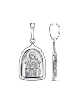 Подвеска серебро 925 пробы, покрытие - оксидирование, родирование, без вставок