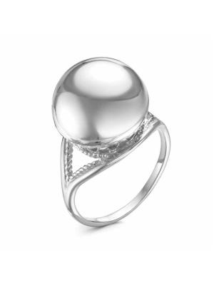 Кольцо серебро 925 пробы, покрытие - родирование, без вставок