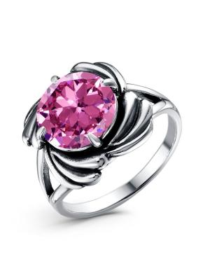 Кольцо бижутерия, покрытие - серебрение с оксидированием, вставка - фианит (недрагоценный камень)