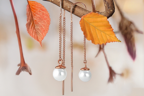 Изящная невесомость серег-продевок. Оригинальный дизайн с эффектом свежести и необычности