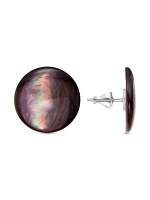 Серьги серебро 925 пробы, без покрытия, вставка - перламутр