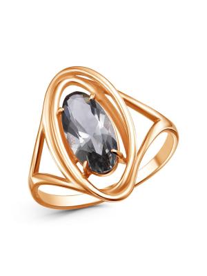 Кольцо бижутерия, покрытие - золочение, вставка - стекло ювелирное собственной огранки