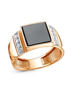 Кольцо серебро 925 пробы, покрытие - золочение, выборочное родирование