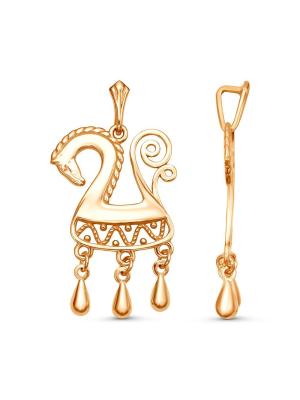 Подвеска серебро 925 пробы, покрытие - золочение, без вставок