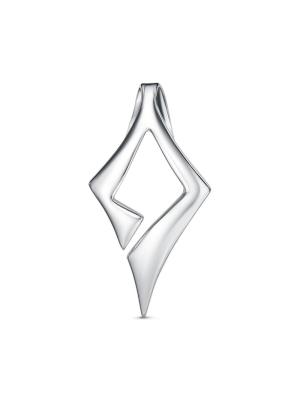 Подвеска бижутерия, покрытие - платинирование, без вставок