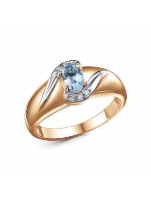 Кольцо серебро 925 пробы, покрытие - золочение, выборочное родирование