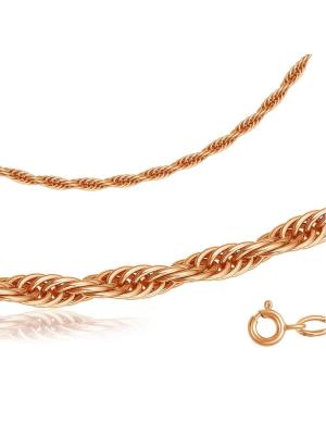 Цепь серебро 925 пробы, покрытие - золочение, без вставок