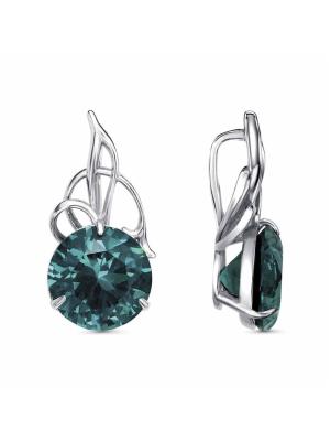 Подвеска серебро 925 пробы, покрытие - родирование, вставка - ситалл собственной огранки