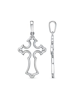 Подвеска бижутерия, покрытие - платинирование, без вставок