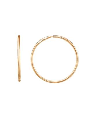 Серьги серебро 925 пробы, покрытие - золочение, без вставок