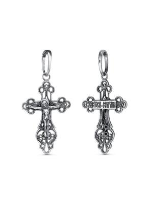 Подвеска бижутерия, покрытие - серебрение с оксидированием, без вставок