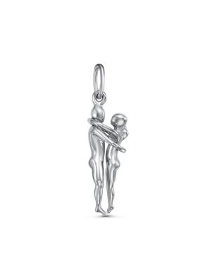 Подвеска серебро 925 пробы, покрытие - родирование, без вставок