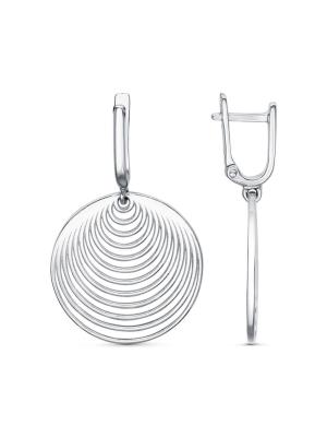 Серьги бижутерия, покрытие - платинирование, без вставок