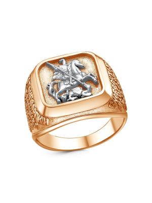 Кольцо бижутерия, покрытие - золочение, выборочное родирование, без вставок