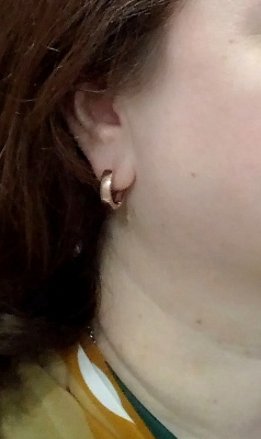 Серьги серебро 925 пробы, покрытие - золочение, без вставок