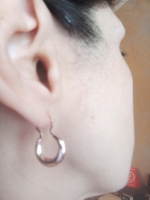 Серьги бижутерия, покрытие - золочение, без вставок