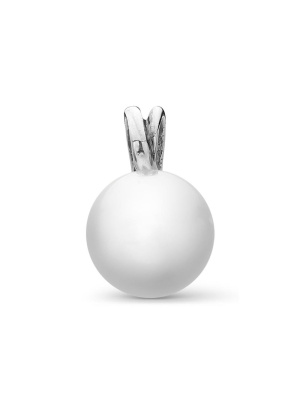 Подвеска серебро 925 пробы, покрытие - оксидирование, вставка - имитация жемчуга