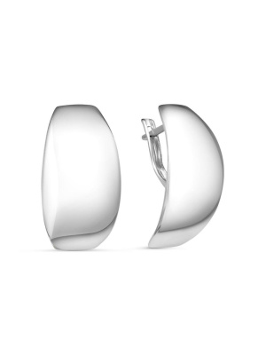 Серьги бижутерия, покрытие - серебрение, без вставок