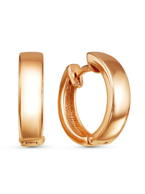 Серьги бижутерия, покрытие - золочение, без вставок