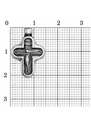 Подвеска серебро 925 пробы, покрытие - оксидирование, без вставок