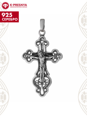 Подвеска серебро 925 пробы, покрытие - оксидирование, без вставок