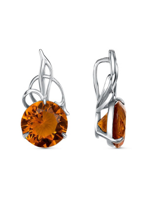 Подвеска серебро 925 пробы, покрытие - родирование, вставка - стекло ювелирное собственной огранки