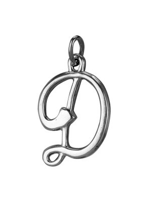 Подвеска бижутерия, покрытие - серебрение с оксидированием, без вставок