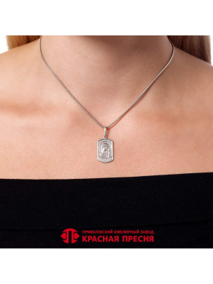 Подвеска серебро 925 пробы, покрытие - родирование, без вставок