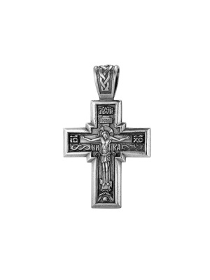 Подвеска бижутерия, покрытие - серебрение с оксидированием, без вставок