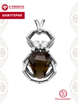 Подвеска бижутерия, покрытие - серебрение с оксидированием