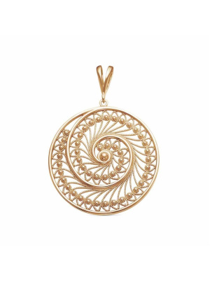 Подвеска бижутерия, покрытие - золочение, без вставок