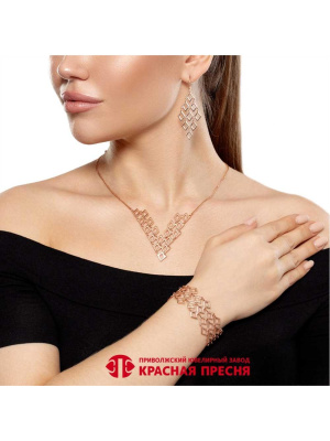 Браслет серебро 925 пробы, покрытие - золочение, без вставок