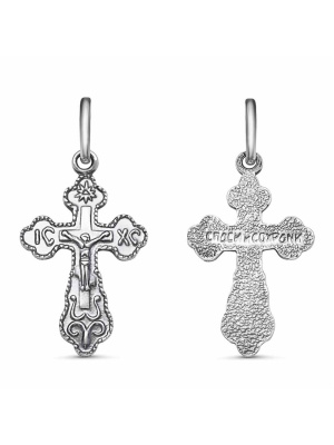 Подвеска бижутерия, покрытие - серебрение с оксидированием, без вставок