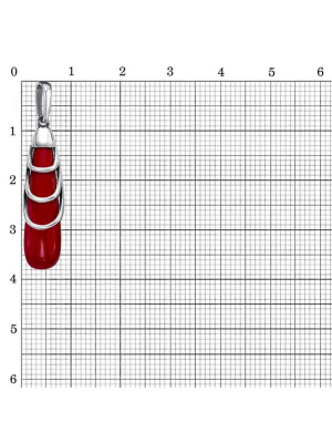 Подвеска бижутерия, покрытие - серебрение с оксидированием, вставка - имитация жемчуга