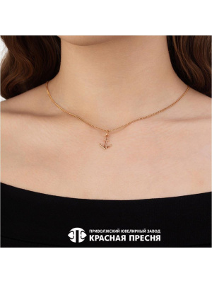 Подвеска бижутерия, покрытие - золочение, без вставок