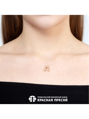 Подвеска серебро 925 пробы, покрытие - золочение, без вставок