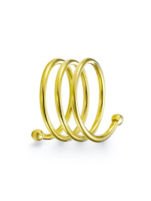 Салфетница бижутерия, покрытие - золочение, без вставок